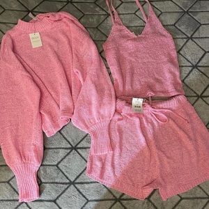 beautiful pink suit